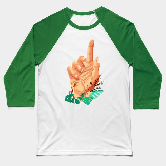 Transient and Volatile Baseball T-Shirt by Manwhale